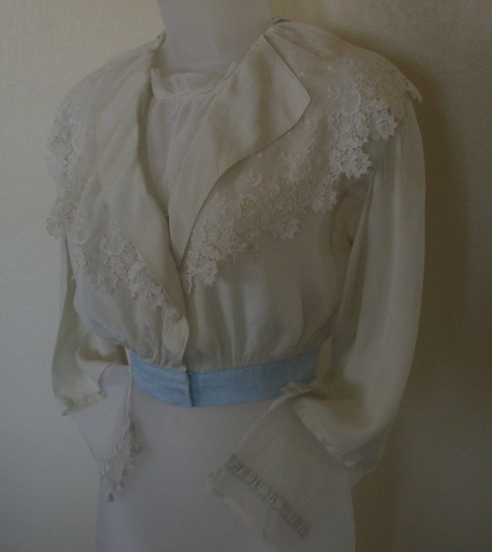 Antique Silk and Lace Blouse