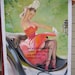 Brunette Girl Pinup-A Ride in the Park- Handpainted -Oil on canvas 30"x24" -After Gil Elvgren