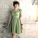 pistachio ice cream. cute green 90s sun dress.