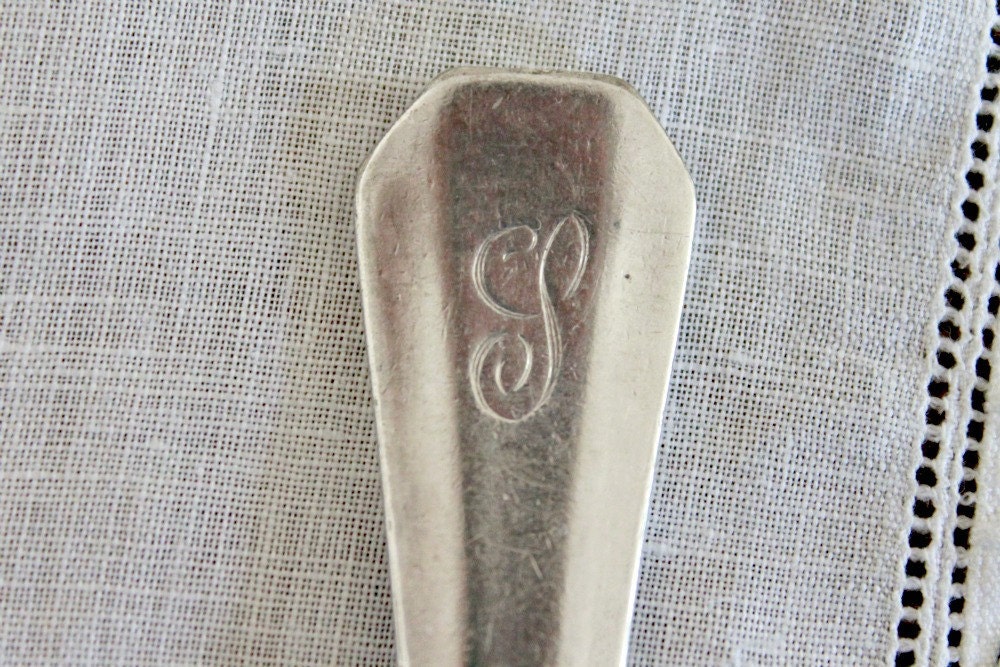 Vintage Silverplate Soup Spoons, set of 5