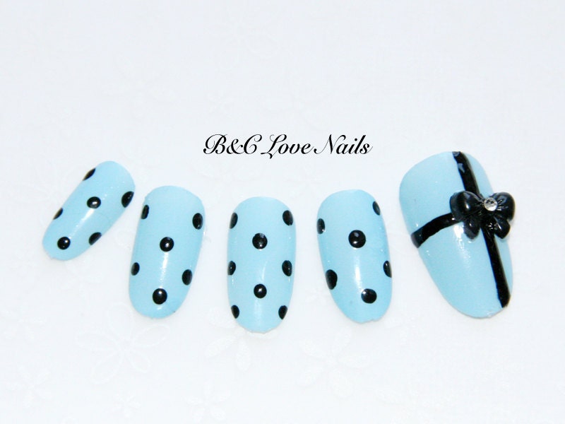Simple Style fake nail set - " Gift "