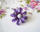 Purple Daisy Ring