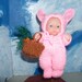 5 inch Berenguer Doll in Easter Bunny Outfit