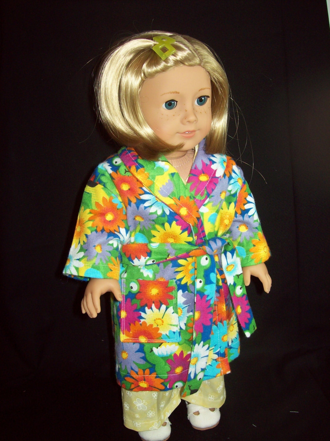 American Girl Doll Clothes.  18 inch doll Robe and PJ's.