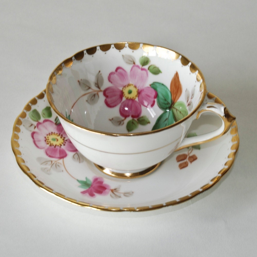 Items similar to Tuscan Fine English Bone China Floral Dogwood Teacup on Etsy