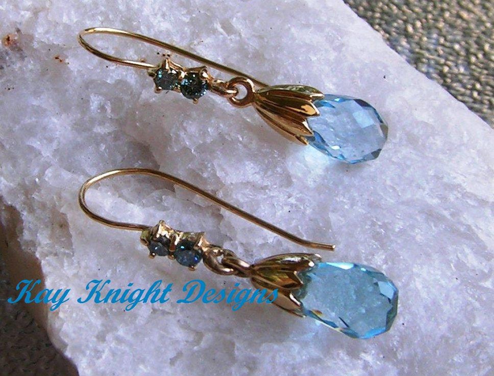 Blue Topaz earrings