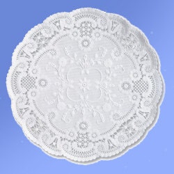 French Paper Doilies - 25 doilies -10 inch, white, large