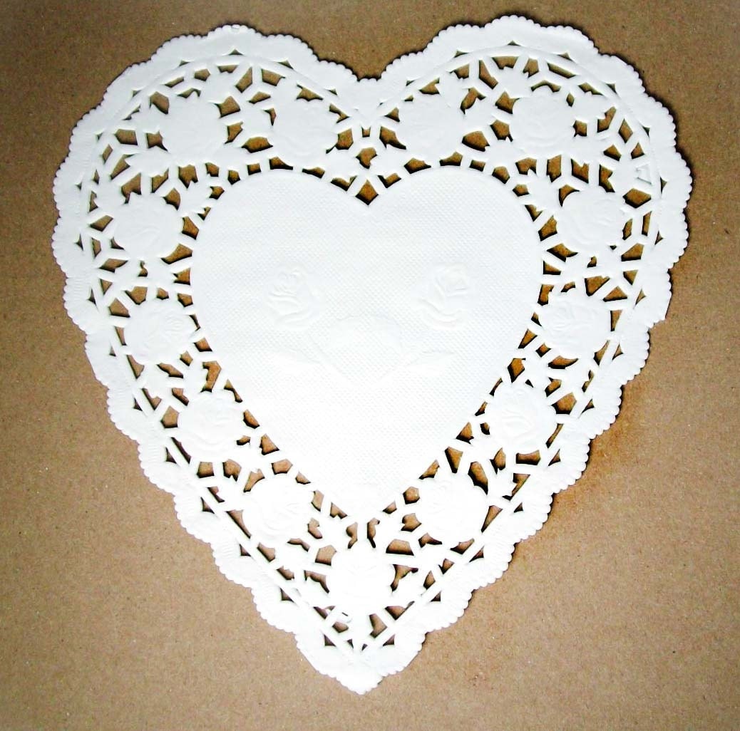 Paper Heart Doily Crafts 7174