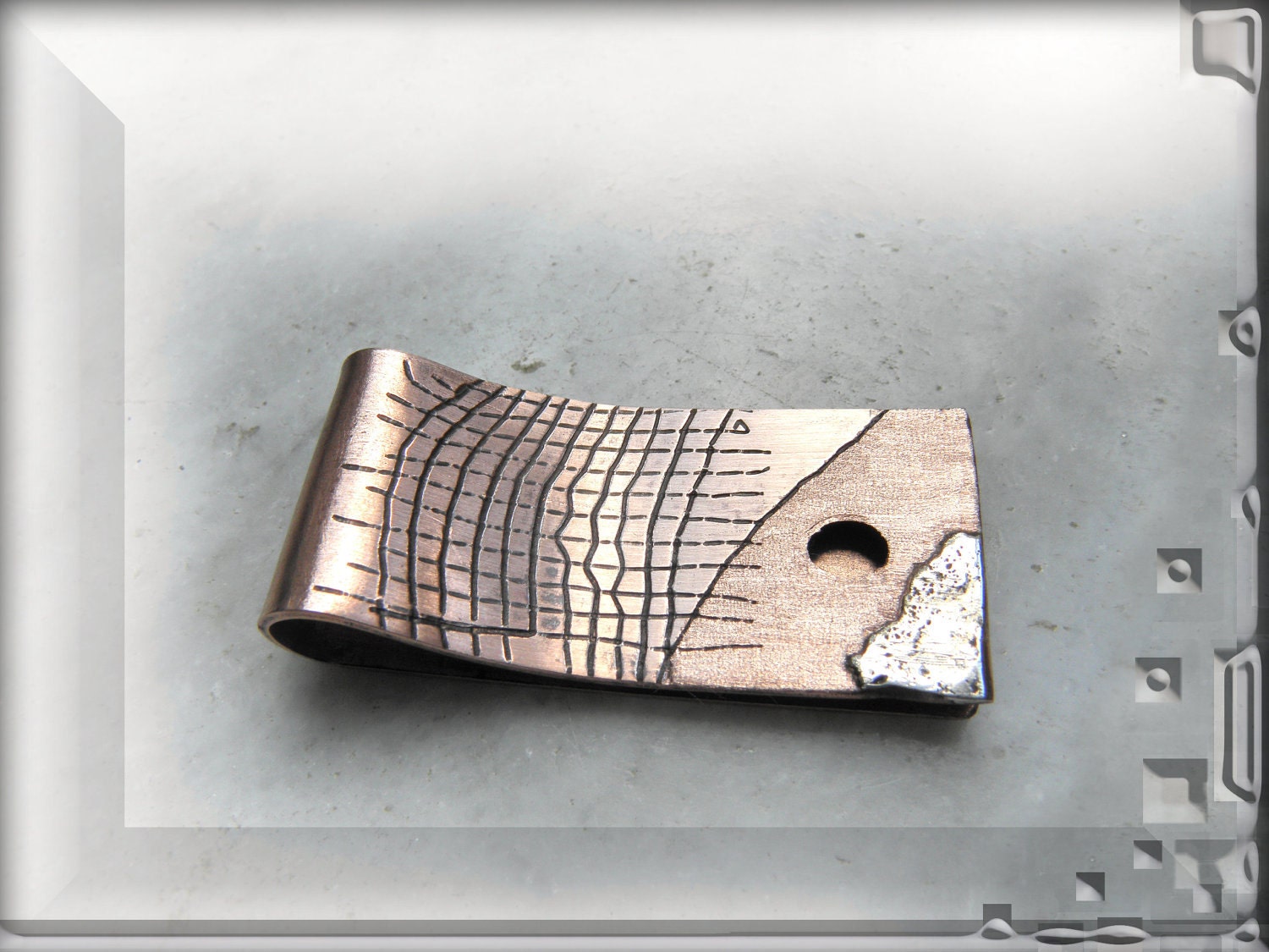 money clip copper mens jewelry unique designer artistic