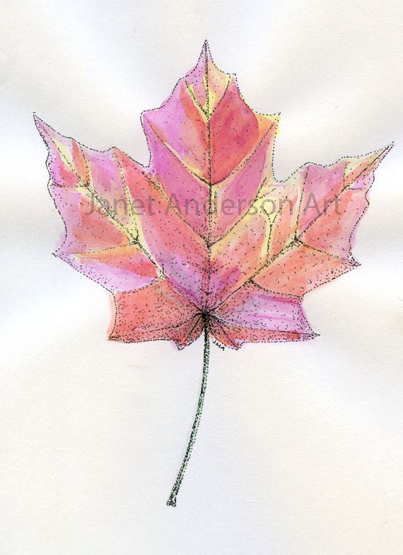 Maple Leaf - Fine Art Card - Part of "Fall Leaves Series"