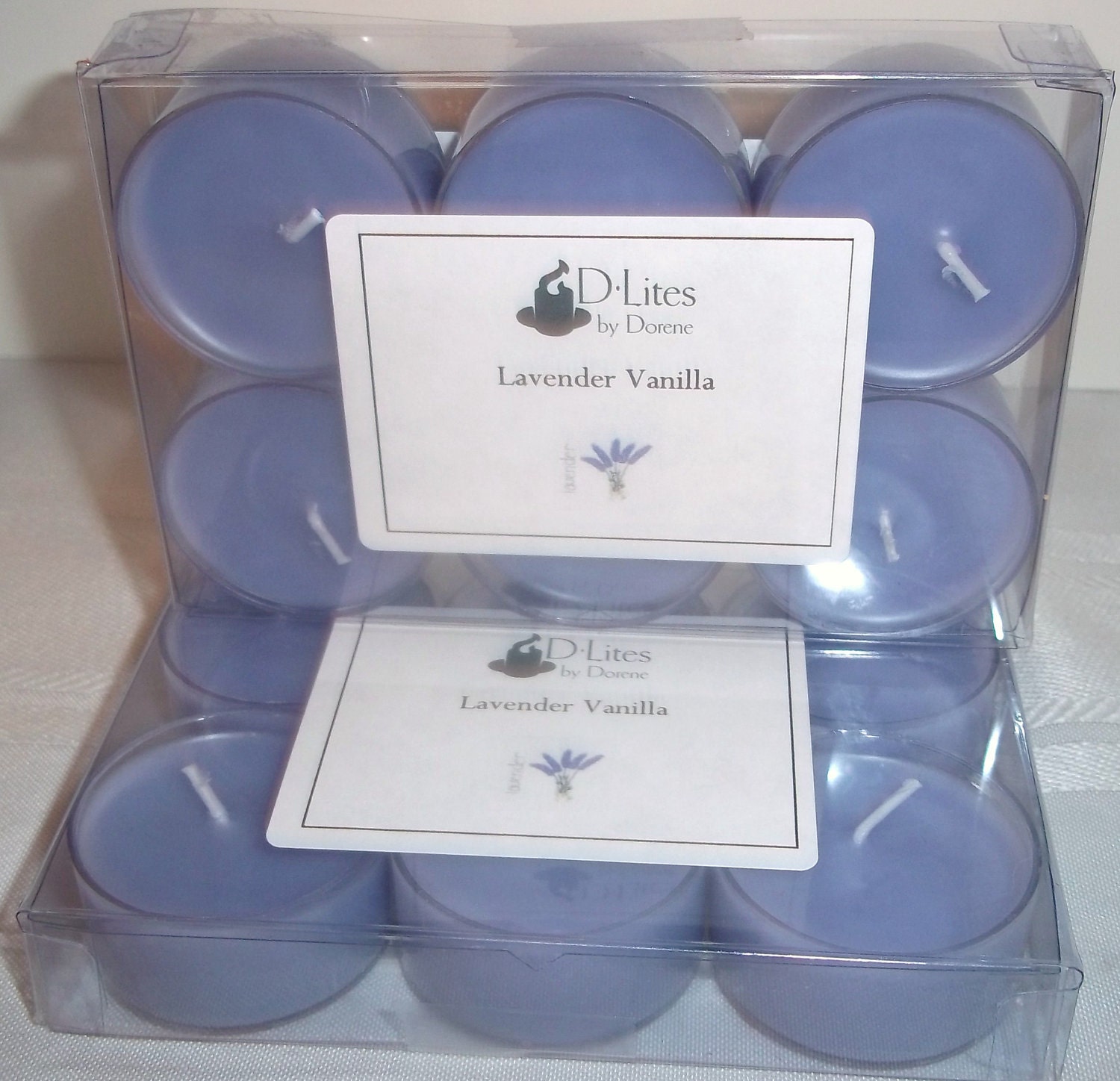 Lavender Vanilla tea lights - 6 pack