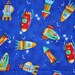 SPACESHIPS Cotton Fabric- 1 Yard