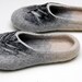 Felted slippers Gray Wind Unisex