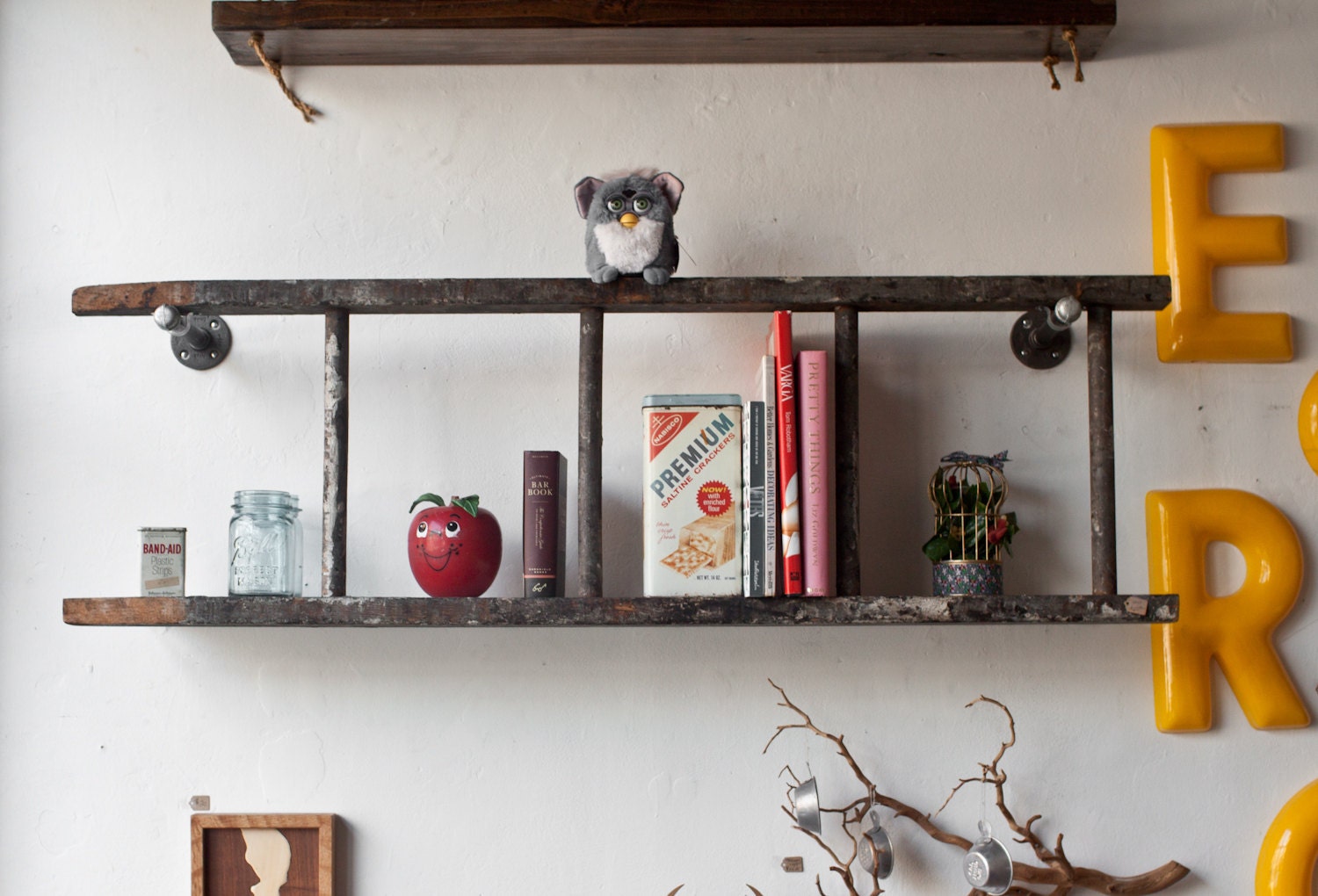 Handmade Painters Ladder Book Shelf