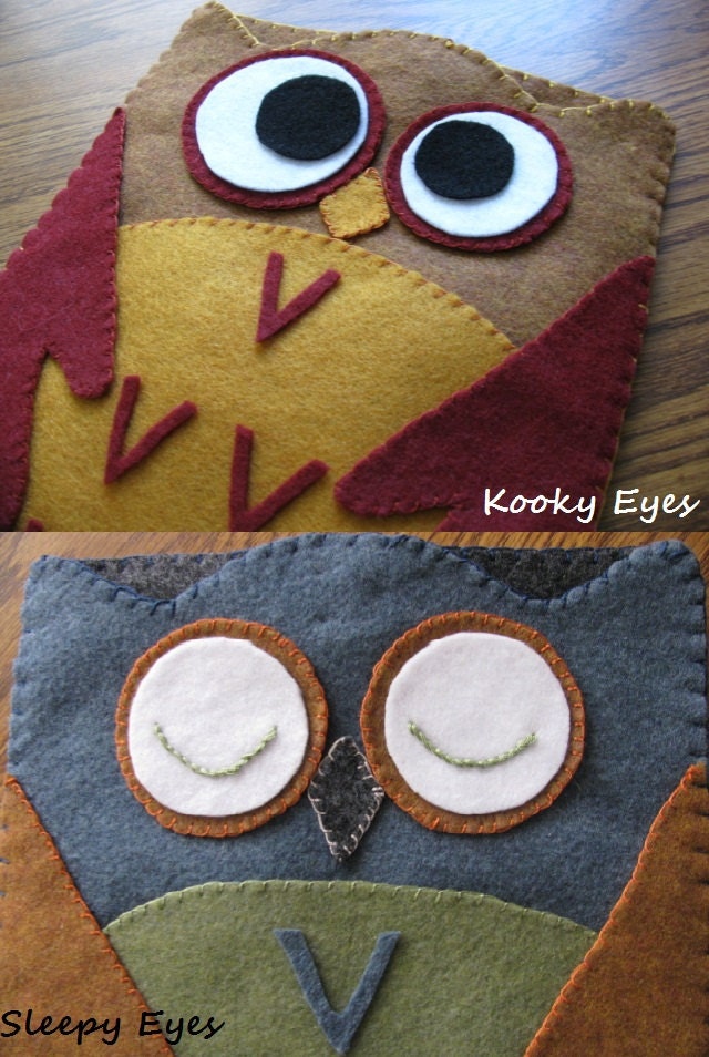 Cute and Kooky Owl Felt Case for iPad (Custom Color & Size Available)