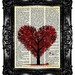 HEARTree Dictionary Print  Upcycled Book  Art Prints Vintage Book Print  Vintage Book Page  Recycled  Buy 3 get 4th free
