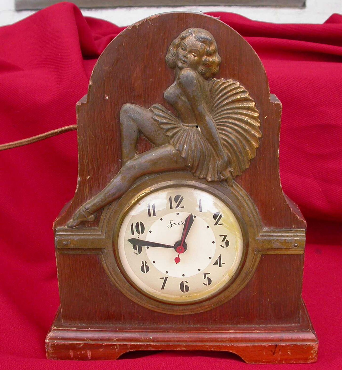 Art Deco Lady Sessions Clock 1930s by MikesOddSAndEnds on Etsy
