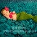 Crochet Mermaid Tail, Bikini Top and Star Fish Headband - Toddler - Photography Prop