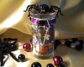 Purple, Black, and Orange Halloween Decoration Wish Stones