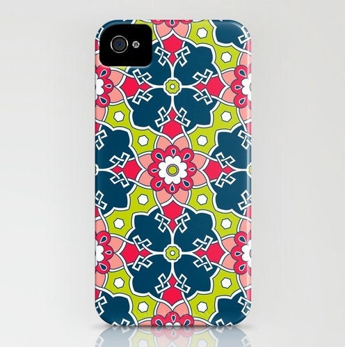 Turkish Tile Print iPhone Case - (3GS, 3G, 4S, 4)