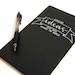 Idea Notebook, Handwritten Calligraphy, Banner Illustration, Large Moleskine Cahier, Black, Amazing Ideas That Will Change the World