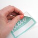 RESERVED Modern Name Tags in Pantone Colors with Whimsical Calligraphy . Hello My Name Is . Rectangular Vinyl Stickers . Two Sets of 10