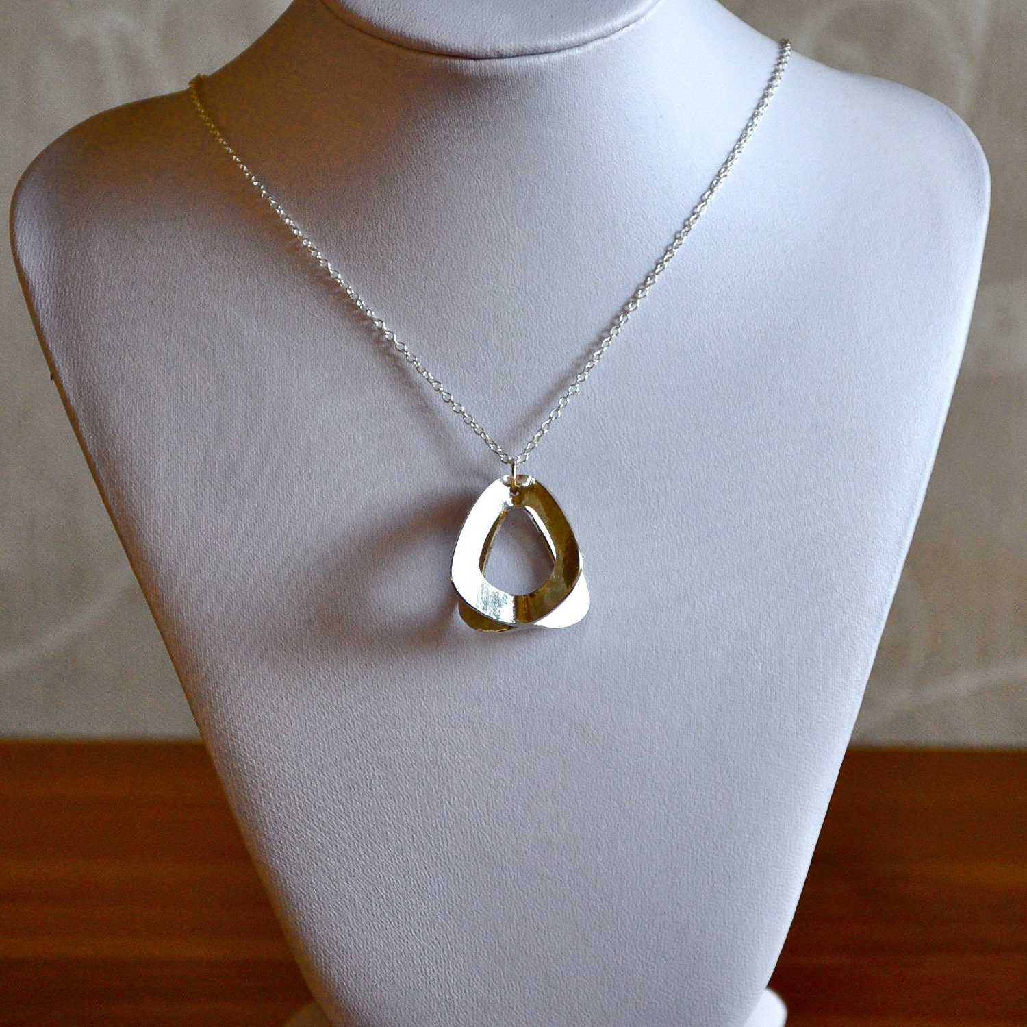 Fine Silver Constructive Art Necklace