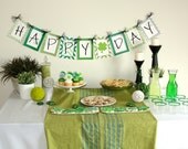 Green St. Patrick's Day Party Banner