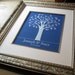 Winter Wedding Tree - Finger Print Guestbook Print -  16x20 - 100 Signature Keepsake Poster