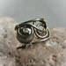 Pyrit - tiny gunmetal colored wire ear cuff with pyrit bead