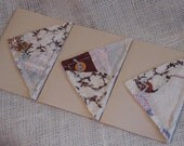 Vintage Quilted Cards Cutter Quilt Everyday Blank Note Greeting Card Upcycled Stationery itsyourcountry