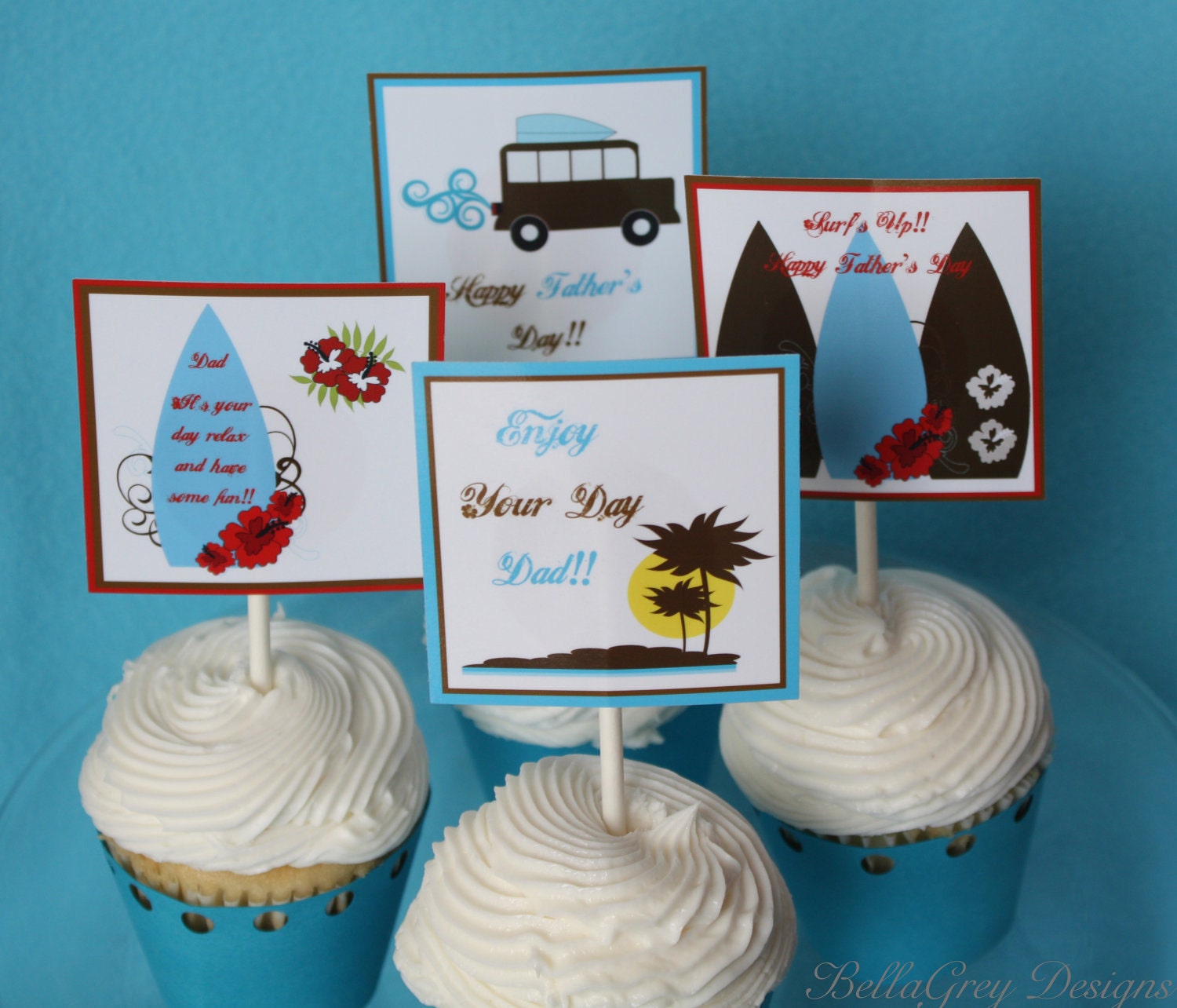 CUSTOM Toppers - Father's Day "Aloha Style" - BellaGrey Designs Il_170x135