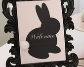 PRINTABLE Welcome Party Sign - Vintage Peter Cottontail Easter Collection - BellaGrey Designs