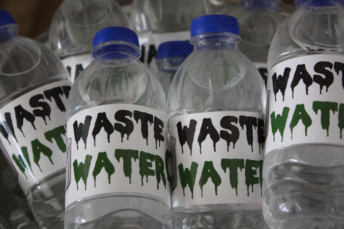 Trash Garbage Truck Birthday Party Water Bottle Labels Il_570xn