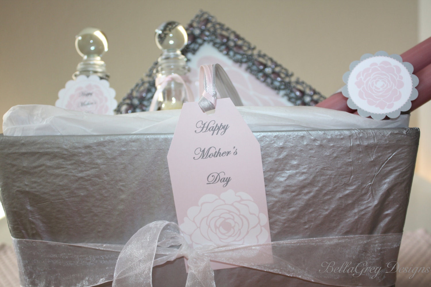 Printable Gift Tag Mothers Day Floral Design Il_570xn