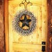 Rustic BARN STAR Wreath-LARGE Wreath-Creamy Vanilla Berry Wreath-Texas Star-Western Decor-Scented Cinnamon Vanilla-Choose your Scent