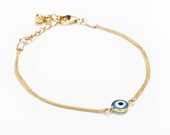 Lucky evil eye goldfilled bracelet