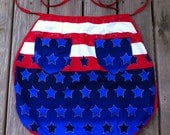 Women's Stars and Stripes Red, White and Blue Apron