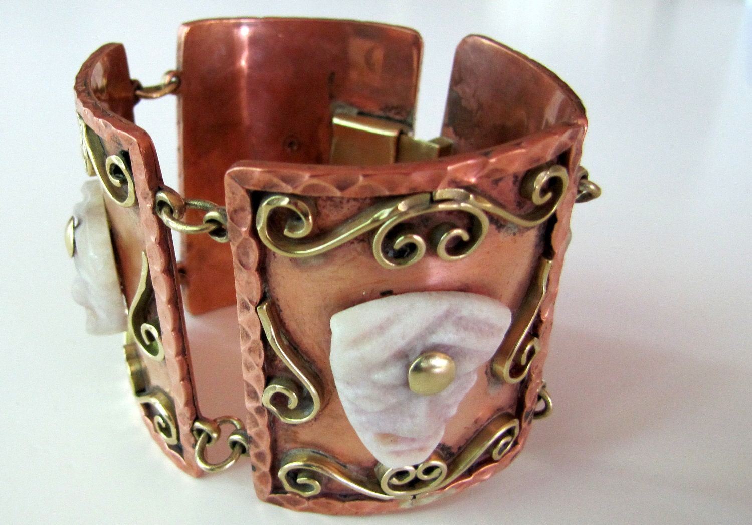 Vintage Mexican Copper Tribal Bracelet