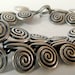 Vintage Sterling Silver Scroll Bracelet