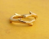 Open Twiggy Ring in 14K Polished Finish.