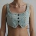 Reworked Vintage Denim Vest Bra
