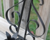 Upcycled Black Metal Wall Sconces Set of 2 shabby chic, retro, vintage, modern, gothic outdoor indoor