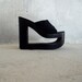 90's Platform Cut Out Wedges Black Modern Platfom Wedge Size 8 Women's