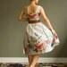 Reserved:Don't Buy Amazing 1950s Watermelon printed Dress