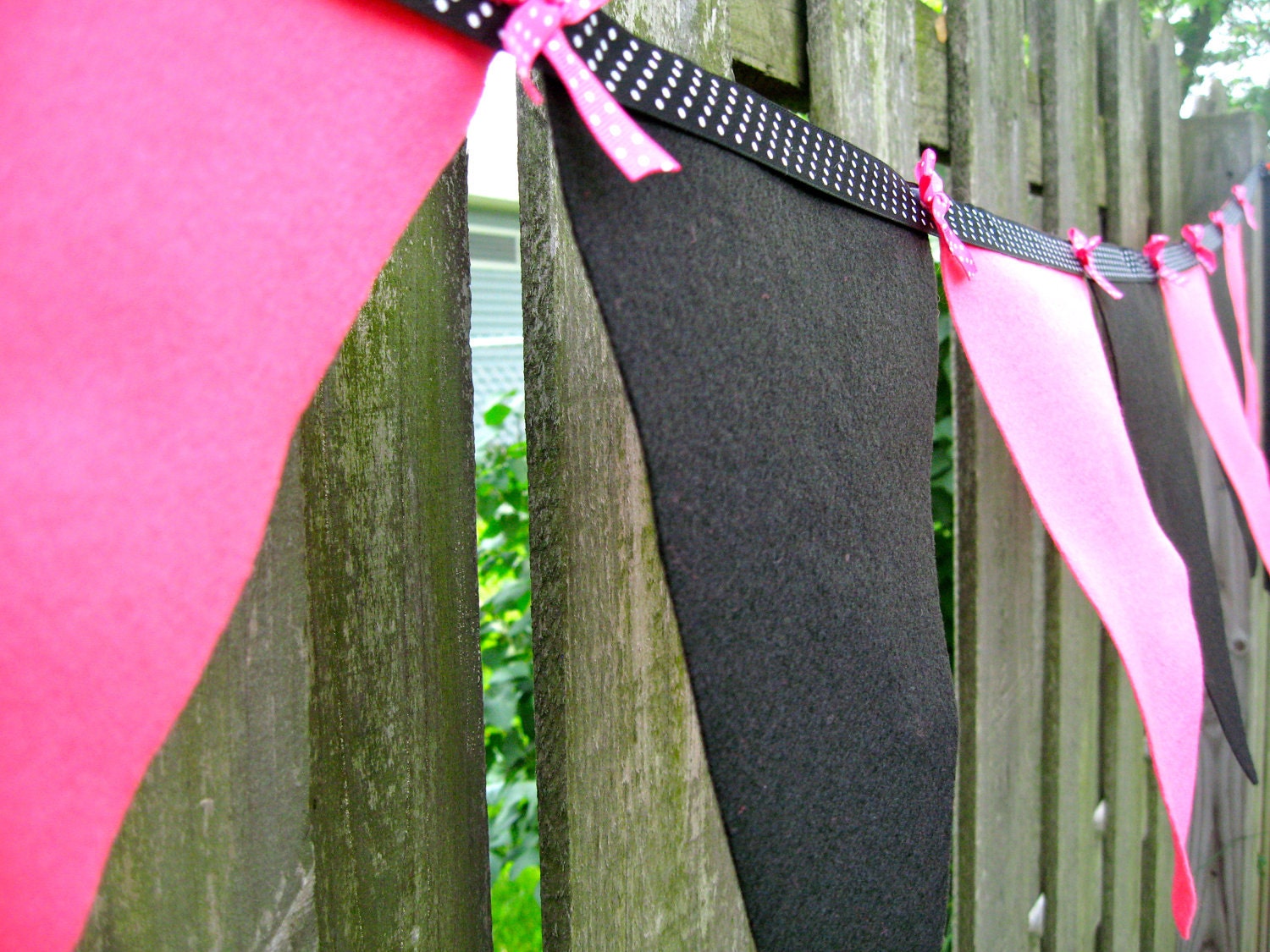 Baby Shower Banner - It's a Girl - Pink Black and Zebra
