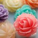 8pcs 36mm Resin flower Rose Cameo Cabochon Cap in 8 Colors Pendant Charm Craft Jewelry CODE RS54