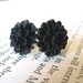 Black Dahlia Stud Earrings Gifts Under 10