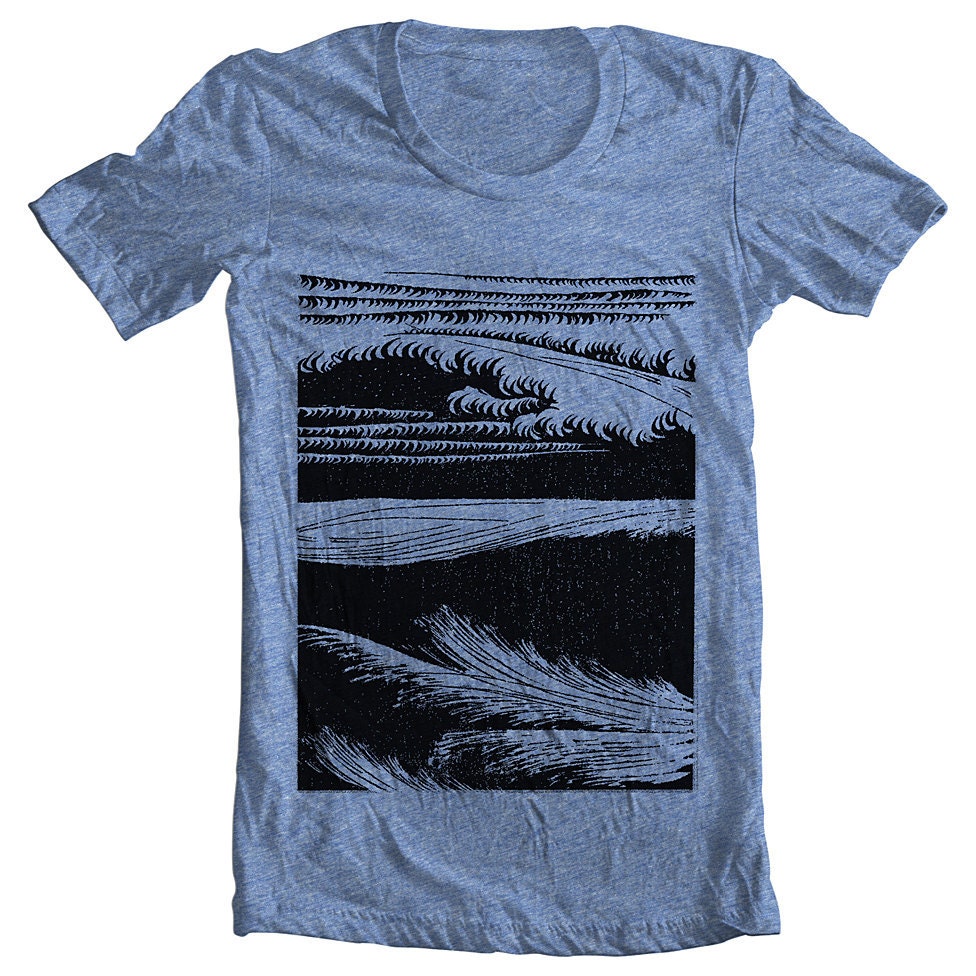 Men's T Shirt Waves American Apparel XS, S, M, L, XL 10 COLORS