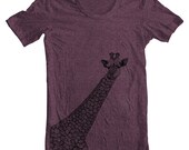 Unisex T Shirt Giraffe American Apparel XS, S, M, L, XL 9 COLORS